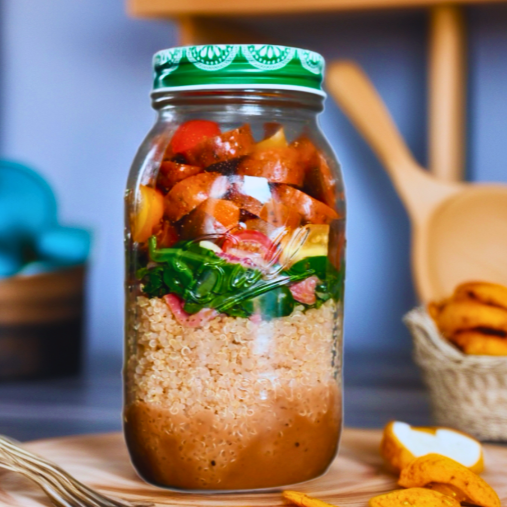 Quinoa Sausage Salad